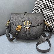 Dior Bobby Black Lychee Pattern 9319 Size 22 x 7 x 18 cm - 1