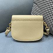 Dior Bobby Muscle Beige Lychee Pattern 9319 Size 22 x 7 x 18 cm - 2