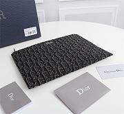 Dior OBLIQUE Clutch Beige And Black 2OBCA225YSE Size 27 x 19 cm - 4