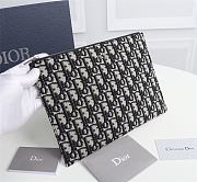 Dior OBLIQUE Clutch Apricot Jacquard 2OBCA225YSE Size 27 x 19 cm - 4