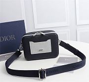 Dior Black Grained Cow Leather Clutch 2CABC120YMJ Size 17 x 12.5 x 6 cm - 1