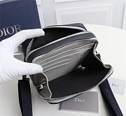 Dior Black Grained Cow Leather Clutch 2CABC120YMJ Size 17 x 12.5 x 6 cm - 4