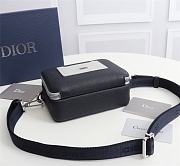 Dior Black Grained Cow Leather Clutch 2CABC120YMJ Size 17 x 12.5 x 6 cm - 2