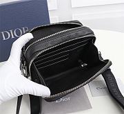 Dior Men's OBLIQUE Pattern Clutch Black Cloth Jacquard 2OBBC119YSE Size 17 x 12.5 x 6 cm - 4