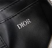 Dior Men's OBLIQUE Pattern Clutch Black Cloth Jacquard 2OBBC119YSE Size 17 x 12.5 x 6 cm - 2