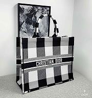 Dior Book Tote Color Series Black And White Size 41.5 x 32 x 5 cm - 5