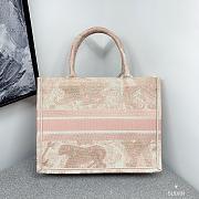 Dior Book Tote Color Series Pink Small Size 36 cm - 3