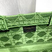 Dior Colorful Jacquard Canvas Handbags Green M1286 Size 41.5 x 32 x 5 - 3