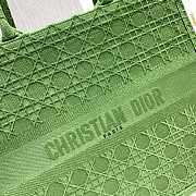 Dior Colorful Jacquard Canvas Handbags Green M1286 Size 41.5 x 32 x 5 - 5