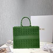 Dior Colorful Jacquard Canvas Handbags Green M1286 Size 41.5 x 32 x 5 - 6