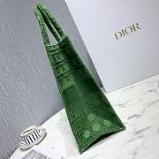 Dior Colorful Jacquard Canvas Handbags Green M1286 Size 41.5 x 32 x 5 - 4