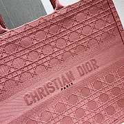 Dior Colorful Jacquard Canvas Handbags Pink M1286 Size 41.5 x 32 x 5 - 3