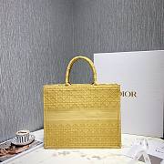 Dior Colorful Jacquard Canvas Handbags Yellow M1286 Size 41.5 x 32 x 5 - 3