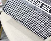 Dior Tote Book Houndstooth Grid Size 41.5 x 32 x 5 cm - 6