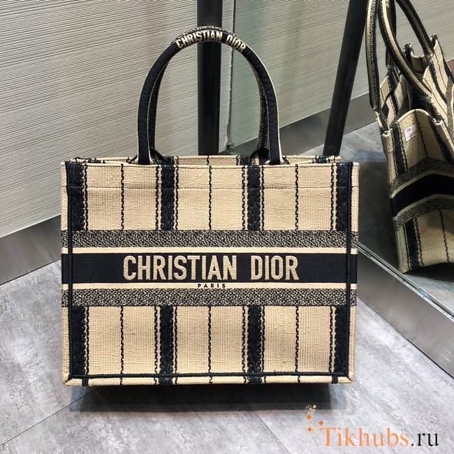 Dior Tote Book Striped Style 36 cm - 1