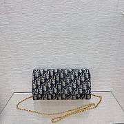 Dior Oblique Embroidered Canvas Clutch 5404 Size 24.5 x 13 cm - 1