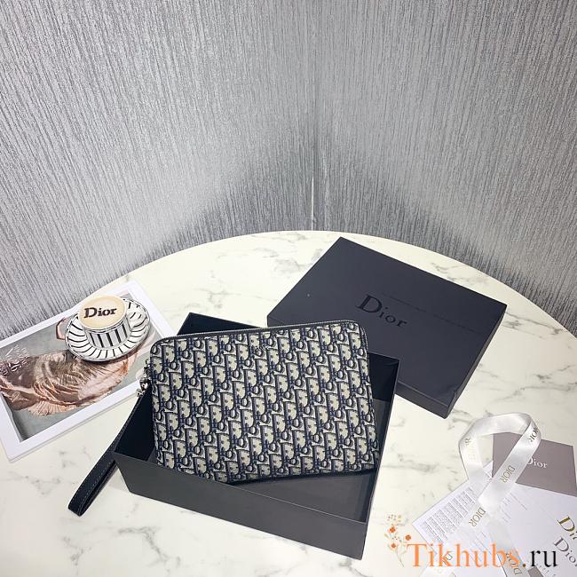 Dior Oblique Jacquard Clutch Size 30 x 20 cm - 1