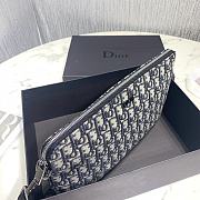 Dior Oblique Jacquard Clutch Size 30 x 20 cm - 3