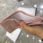 Dior Two-Fold Wallet Pink Size 11 x 9 x 3.5 cm - 5