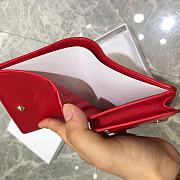 Dior Two-Fold Wallet Red Size 11 x 9 x 3.5 cm - 6