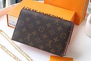 LV FLORE Chain Wallet Pink M67404 Size 7.5 x 11.5 x 3.5 cm - 6