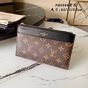 LV Knockoff Slim Purse Monogram Brown M80346 Size 20 x 11 x 0.5 cm - 1