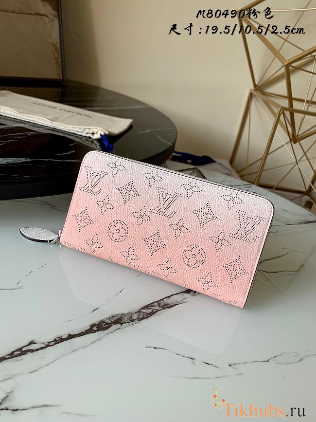 Louis Vuitton Zippy Wallet Pink M80490 Size 19.5 x 10.5 x 2.5 cm - 1