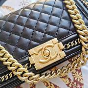 Chanel Leboy Smooth Leather Black Size 25 - 2