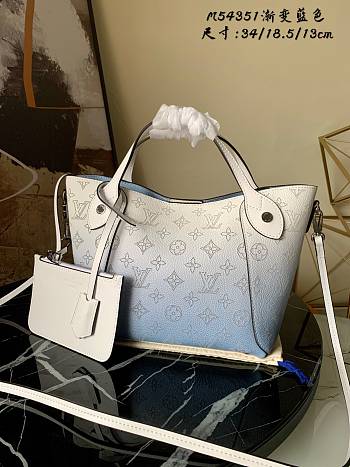 Louis Vuitton Hina PM Bag Mahina Leather Gradient Blue M54351 Size 34 x 13 x 18.5 cm 