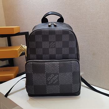 LV Campus Backpack Damier Graphite Canvas in Black N50009 Size 30 x 39 x 13 cm