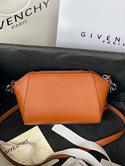 Givenchy Mini Antigona Leather Bag Light Brown 9981-4 Size 18 x 13 x 7 cm - 4