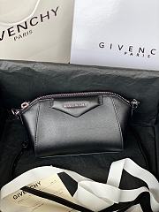 Givenchy Mini Antigona Leather Bag Black 9981-4 Size 18 x 13 x 7 cm - 1