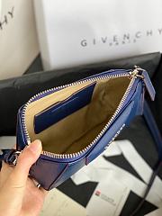 Givenchy Mini Antigona Leather Bag Blue 9981-4 Size 18 x 13 x 7 cm - 6