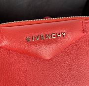 Givenchy Mini Antigona Leather Bag Red 9981-4 Size 18 x 13 x 7 cm - 4