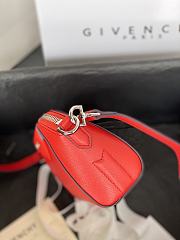 Givenchy Mini Antigona Leather Bag Red 9981-4 Size 18 x 13 x 7 cm - 3