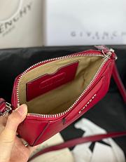 Givenchy Mini Antigona Leather Bag Red Wine 9981-4 Size 18 x 13 x 7 cm - 5