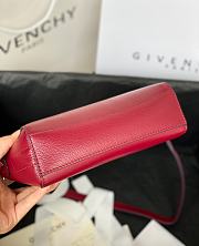 Givenchy Mini Antigona Leather Bag Red Wine 9981-4 Size 18 x 13 x 7 cm - 4
