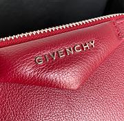 Givenchy Mini Antigona Leather Bag Red Wine 9981-4 Size 18 x 13 x 7 cm - 2