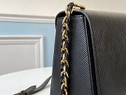 Louis Vuitton Epi Leather Twist MM Black M50282 Size 23 x 17 x 9.5 cm  - 4