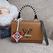 Louis Vuitton Epi Leather Twist MM Brown M50282 Size 23 x 17 x 9.5 cm - 1