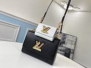 Louis Vuitton Twist Handbag Black/White M50280 Size 23 x 18 x 8 cm  - 1