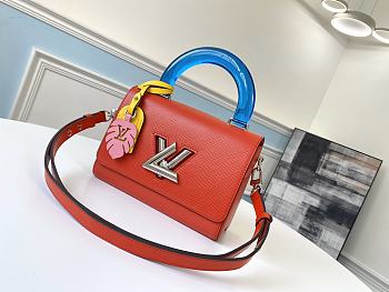 Louis Vuitton Twist Handbag Leaf Red M50282 Size 23 x 18 x 8 cm 
