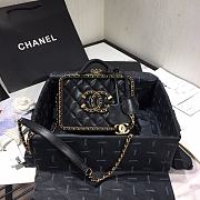 Chanel Vanity Case Bag Grained Calfskin Black AS1785 Size 18 x 14 x 8 cm  - 1