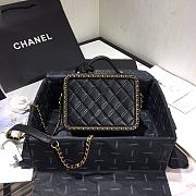 Chanel Vanity Case Bag Grained Calfskin Black AS1785 Size 18 x 14 x 8 cm  - 2