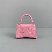 Balenciaga Hourglass Bag Mini Pink 92941 Size 11.5 x 14 x 4.5 cm - 5