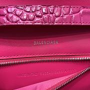 Balenciaga Hourglass Crocodile Pattern Pink Size 25 x 6.5 x 14 cm - 4