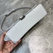 Balenciaga Hourglass Crocodile Pattern White Size 25 x 6.5 x 14 cm - 3