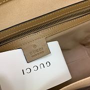 Gucci Small Tote With Double G In Brown Ribbon Cloth Leather 652680 Size 28 x 26 X 8.5 cm - 4