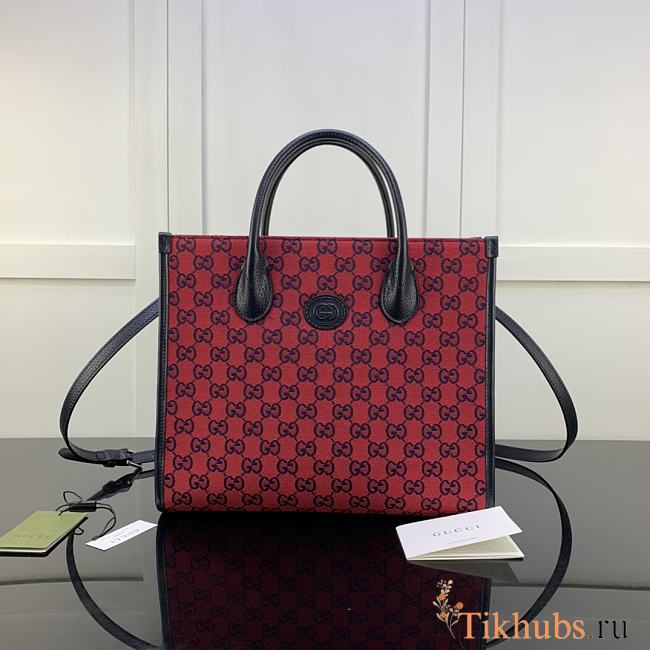 Gucci GG Small Tote Bag Red 659983 Size 31 x 26.5 x 14 cm - 1