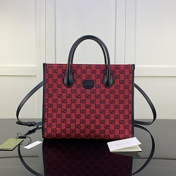Gucci GG Small Tote Bag Red 659983 Size 31 x 26.5 x 14 cm